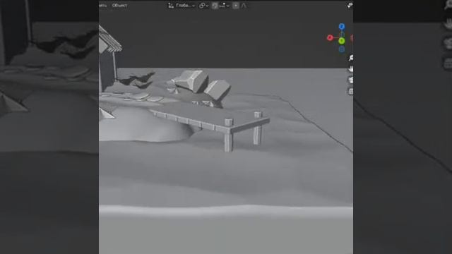 мой первый проект в #blender #3dmodeling #творческаяпрофессия #vitalyarts смотреть онлайн