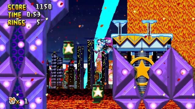 Sonic After the sequel Omega / Neon Paradise zone (Tails) Gameplay смотреть онлайн
