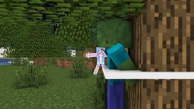Zombie Sad Life Episode 1- Minecraft Animation смотреть онлайн