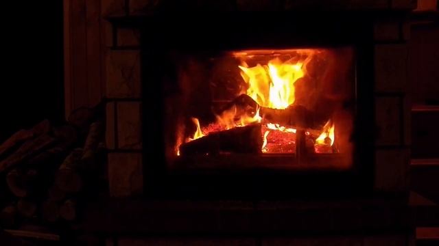 Relaxing Fireplace With Relax Music. Vol.11 Music For Work And Study. Time With Love One.