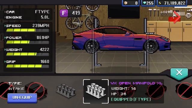 British Power! Jaguar F-Type SVR Build in Pixel Car Racer! смотреть онлайн