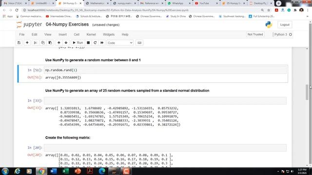 Introduction to Numpy for beginners- Exercises смотреть онлайн