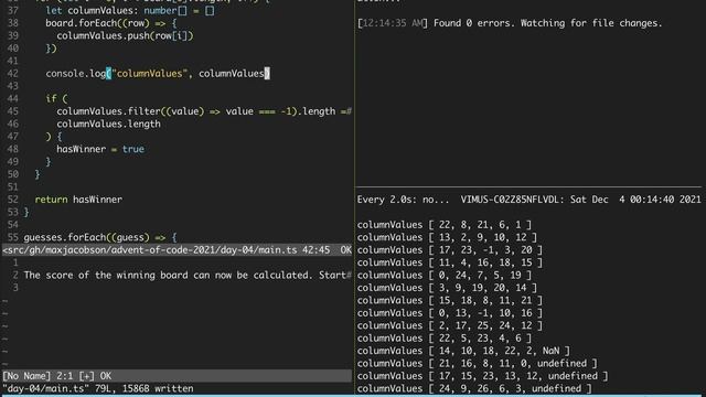 Advent of Code 2021 - Day 4 - TypeScript смотреть онлайн