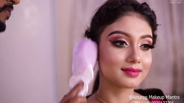 Radha rani hair and makeup look Anurag makeup Mantra Next makeup diploma class 27 Dec Mumbai смотреть онлайн
