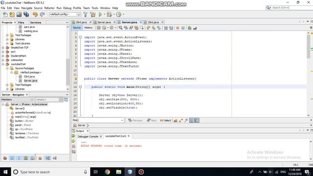 Text Chat Application Using JAVA With TCP protocol 3 смотреть онлайн