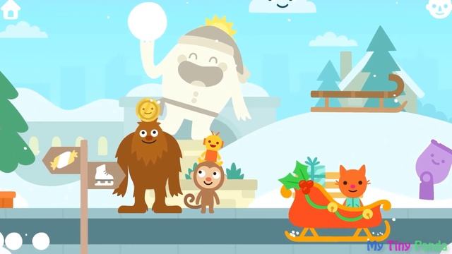 Sago Mini World - Travel in Winter City - Mini Games For Kids смотреть онлайн