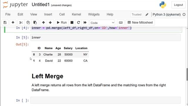 Pandas Merge Function | Pandas Tutorial For Data Science And Data Analytics смотреть онлайн