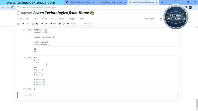 Assignment Operators in Python | TechnoDexterous | Python Basics | Hindi смотреть онлайн