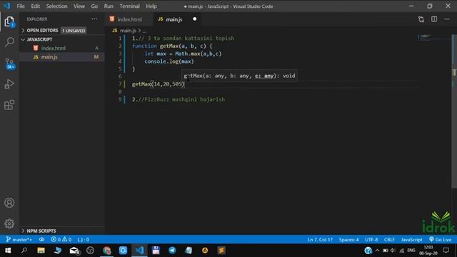 javascript dars #13 | amaliy mashg'ulot #1 смотреть онлайн