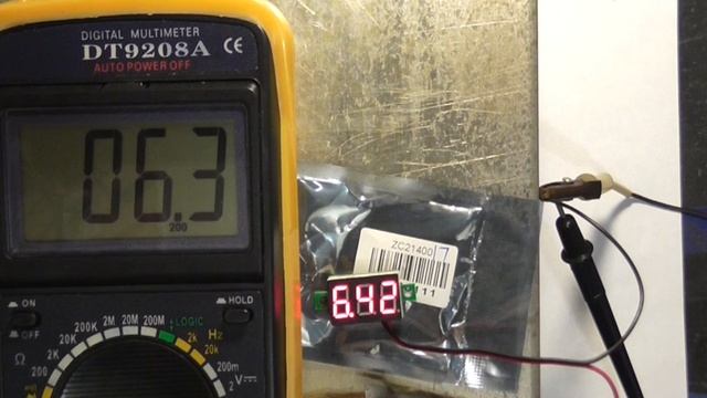 Тест мини вольтметра из Китая. Цифровой вольтметр
