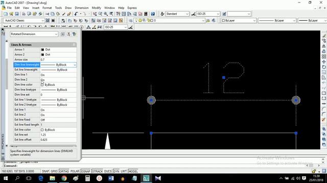 AUTOCAD - Mengedit dimensi tertentu secara manual смотреть онлайн