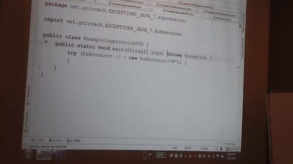 Java Core February: Exceptions. Лекция #8 (Часть 2)