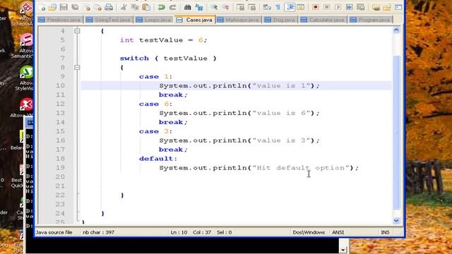 Basic Java Course: CASE statememnts смотреть онлайн