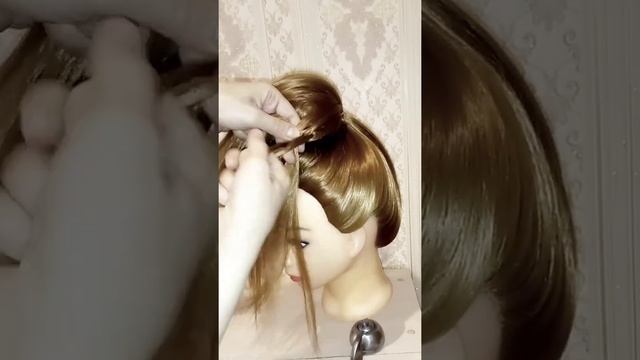?? СУПЕР-ПУЧОК ? Объемный пучок без бублика ?Прическа в школу? на выпускной?свадебная прическа ❤️ смотреть онлайн
