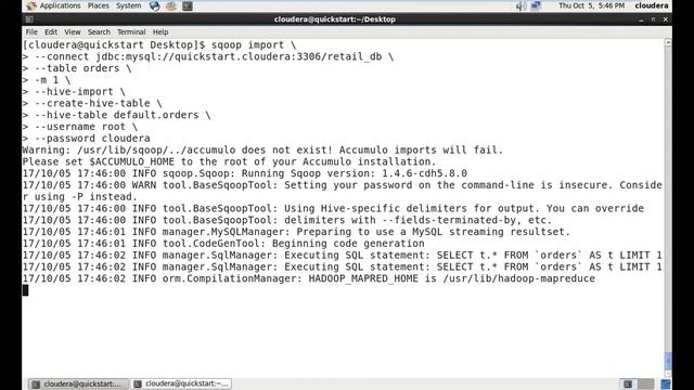 Import table from MySQL into HIVE using SQOOP смотреть онлайн