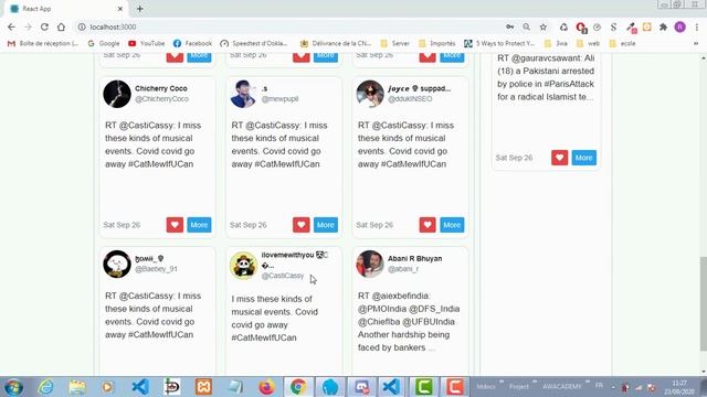 App Twitter RestAPI LARAVEL/REACT смотреть онлайн