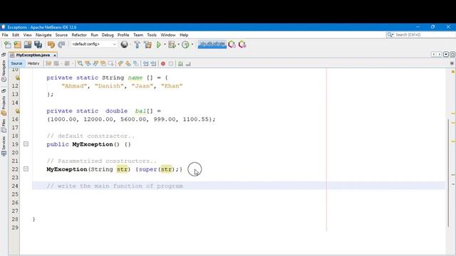 Advance-Java User defined Exception #25 смотреть онлайн