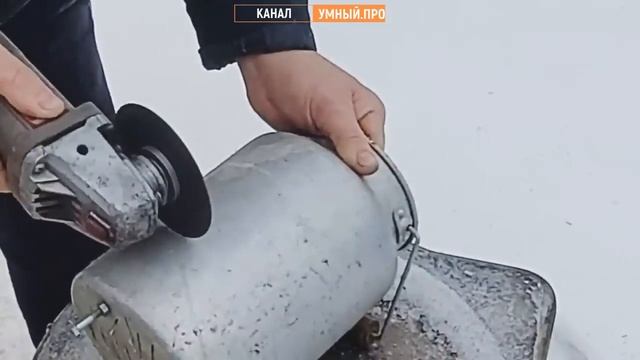 Как из бидона за 5 минут сделать печку для рыбалки и охоты смотреть онлайн