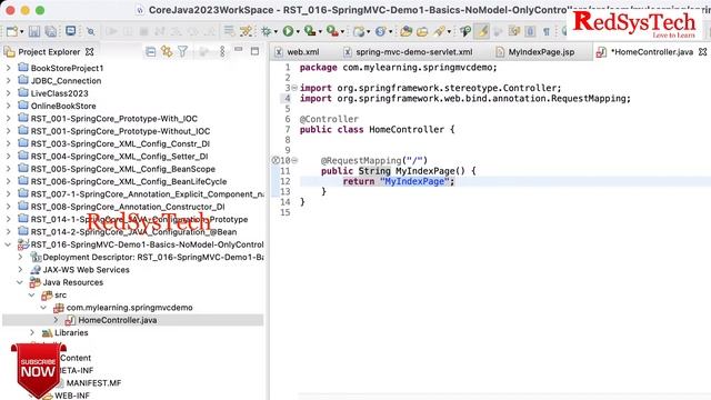 Spring MVC Tutorial | Spring MVC | Hibernate Tutorial | Hibernate | Full Course | Java|RedSysTech смотреть онлайн