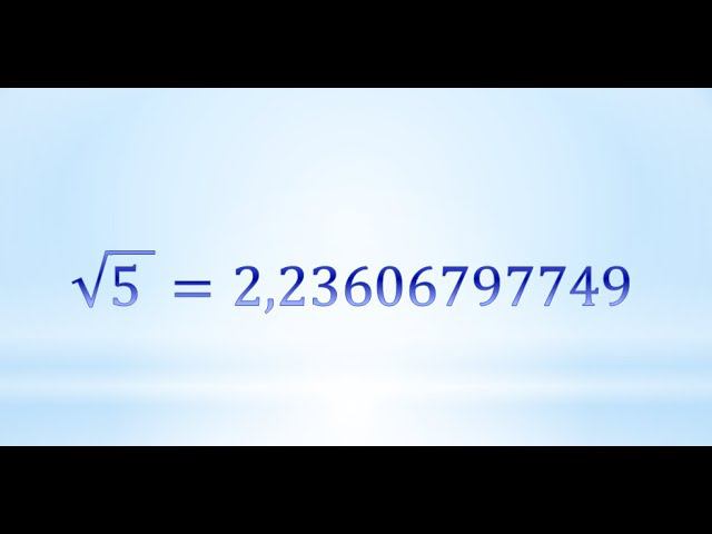 Точное извлечение квадратного корня без калькулятора. смотреть онлайн