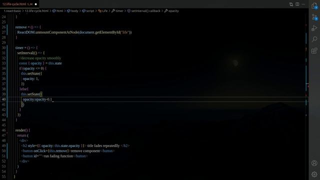 React Tutorial - 12.life cycle intro смотреть онлайн