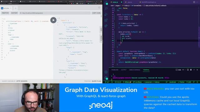 Graph Visualization With GraphQL & react-force-graph смотреть онлайн