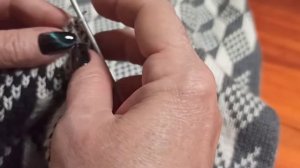 Двухсторнний жаккард - ЗАКРЫТИЕ ПЕТЕЛЬ