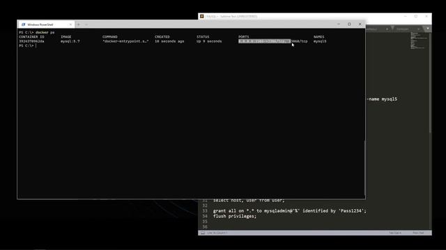 Docker - install MySQL 5.7 version install. смотреть онлайн
