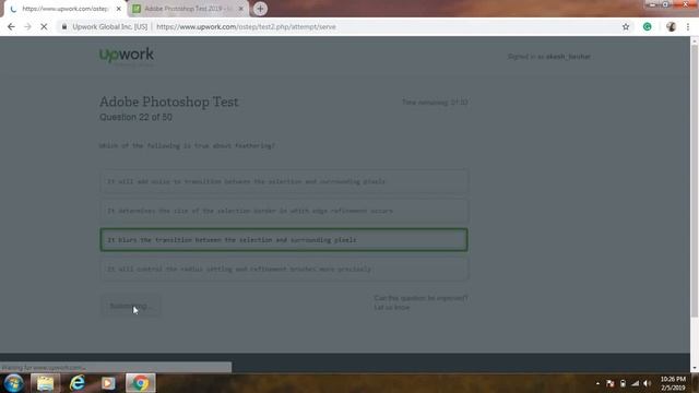 Adobe photoshop up-work test 2019|Top 10% смотреть онлайн
