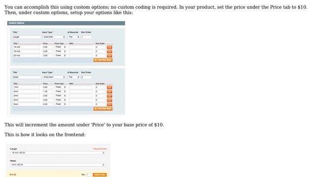 Magento: Length, width and weight price calculations for silver chains (2 Solutions!!) смотреть онлайн