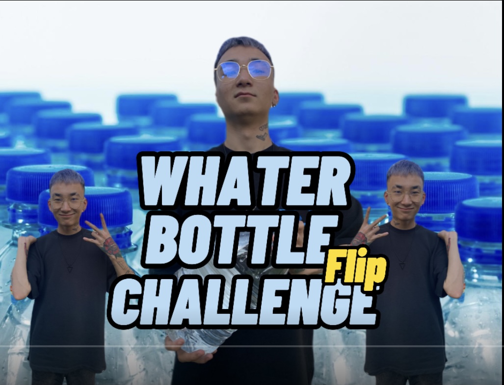 Water Bottle Flip Challenge смогу ли я поставить бутылку на крышу ?