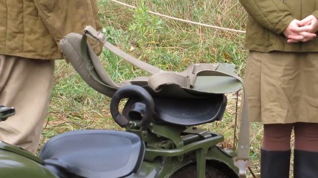 Мотоцикл М-72 с 82 мм минометом. смотреть онлайн