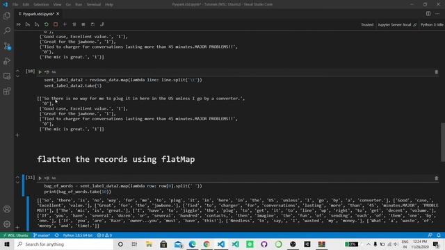 RDD (Pyspark) - Word Frequency Counter смотреть онлайн