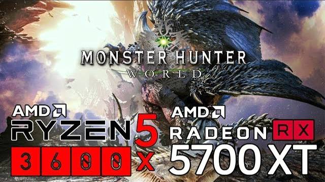 Monster Hunter World On Ryzen 5 3600x + RX 5700XT 1080p Benchmarks!