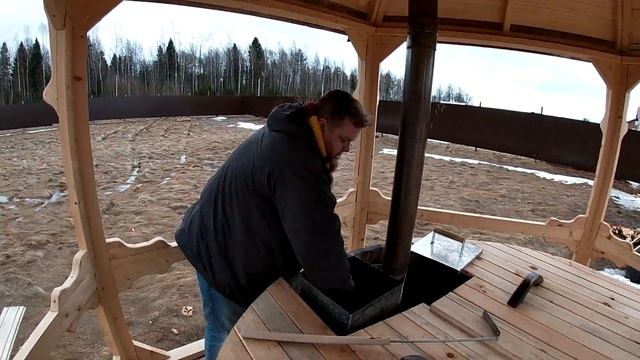 как доставать золу из купели фурако. совок для внутренней печи. смотреть онлайн