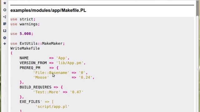 Perl packaging: Makefile.PL of ExtUtils::MakeMaker смотреть онлайн