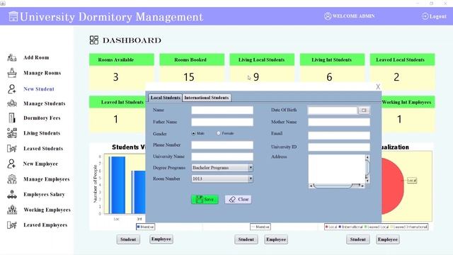 University Dormitory Management System Java Swing Project | Net-Beans | MySQL | Source Code смотреть онлайн