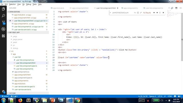 Lesson 12: Angular - Event And 2way Data Binding смотреть онлайн