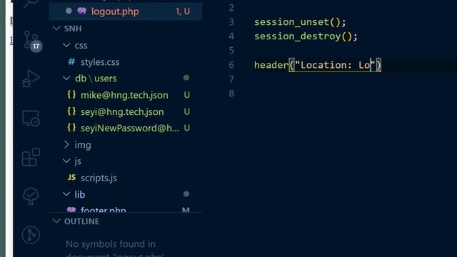 PHP Intro - Building Authentication System - 22 - Logout смотреть онлайн