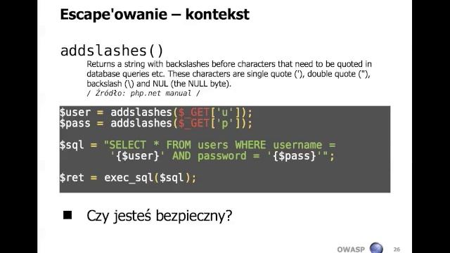 SQL Injection: complete walktrough (not only) for PHP developers смотреть онлайн