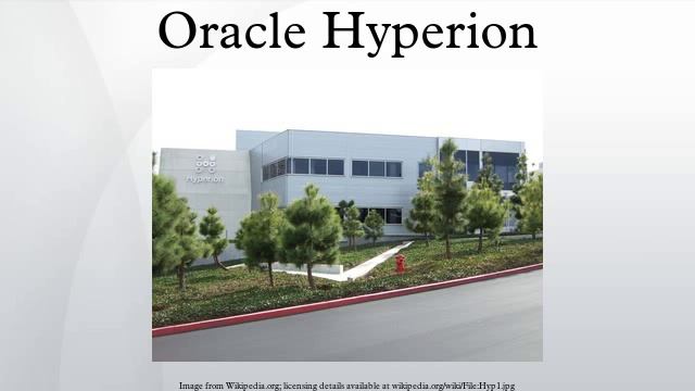 Oracle Hyperion смотреть онлайн
