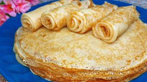 Тончайшие Блинчики Без Молока и Яиц. Вкуснейшие Блины готовлю к Завтраку за 5 Минут. Просто и Вкусно