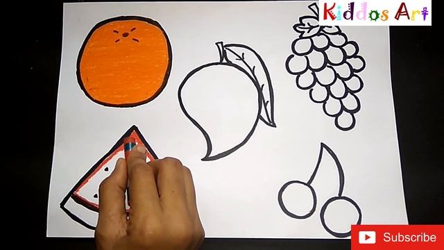 How to draw fruits easily смотреть онлайн