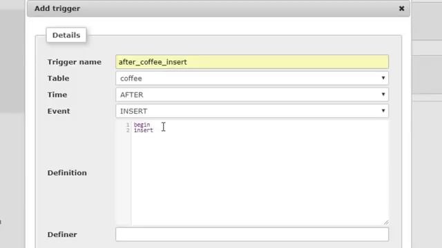 Creating a simple MySql Trigger Using PhpMyAdmin смотреть онлайн