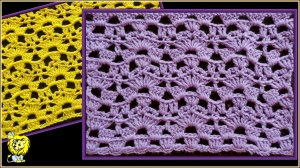 Узор крючком с элементами ФИЛЕЙНОГО вязания