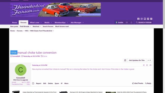 Like & Thanks Ford Thunderbird Xenforo Forum смотреть онлайн