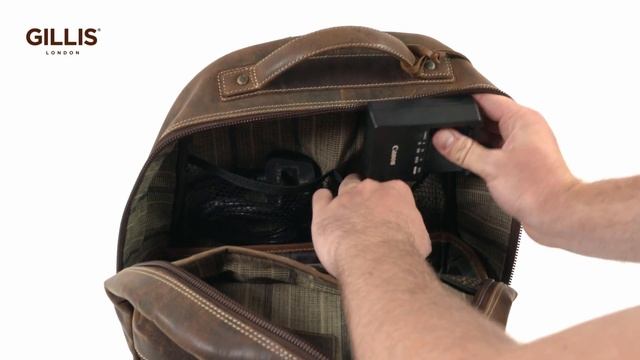 7741 - VINTAGE LEATHER CAMERA BACKPACK смотреть онлайн