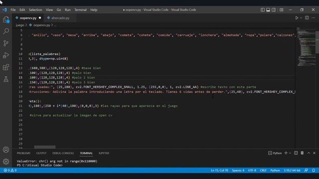 El ahorcado open cv-python смотреть онлайн