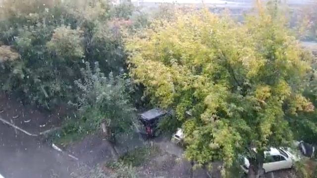 Снег в Новосибирске 26 сентября 2021 года смотреть онлайн