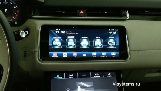 Яндекс Навигатор на штатном мониторе + 3D круговой обзор для Range Rover Velar Sport смотреть онлайн